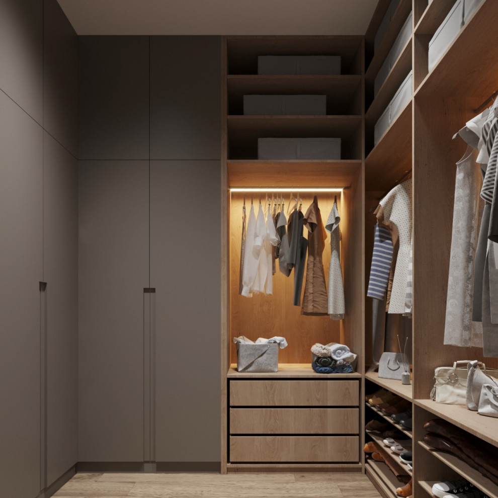 Квартира в современном стиле с кофейными оттенками