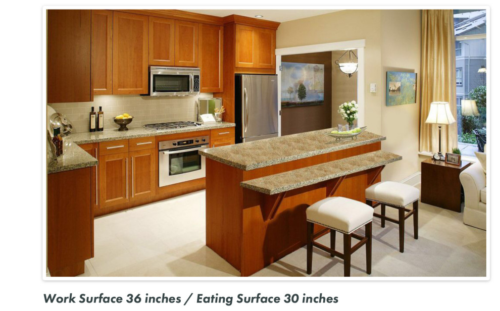 How about a lower breakfast bar?