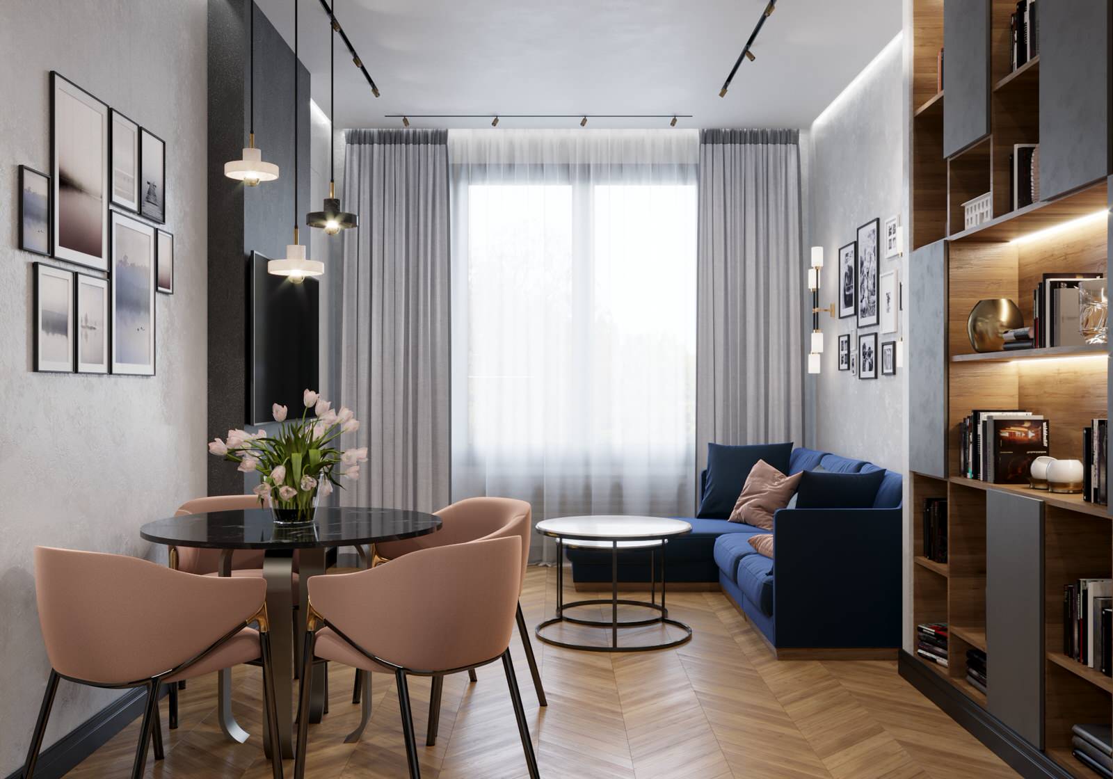 Дизайн проект квартиры в ЖК Петровский квартал на воде