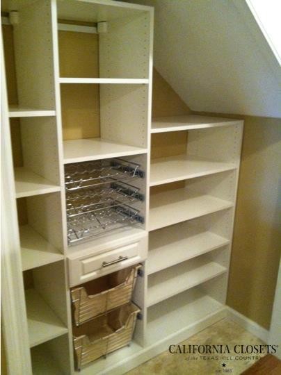 Example of a transitional kitchen pantry design in Austin