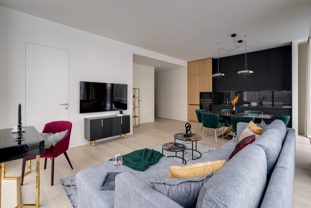 Хоумстейджинг и комплектация квартиры в небоскребе Москва Сити, ЖК Capital Tower