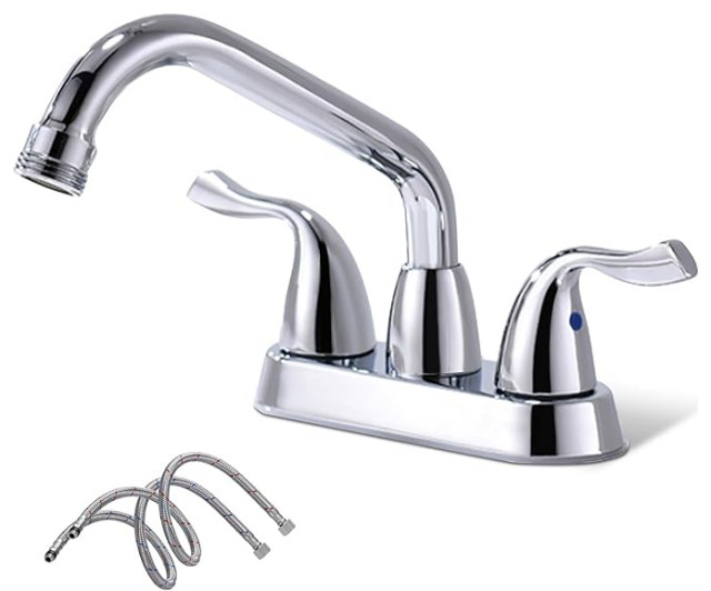 phiestina 4" 2 Handle Centerset LeadFree Bath Sink Faucet