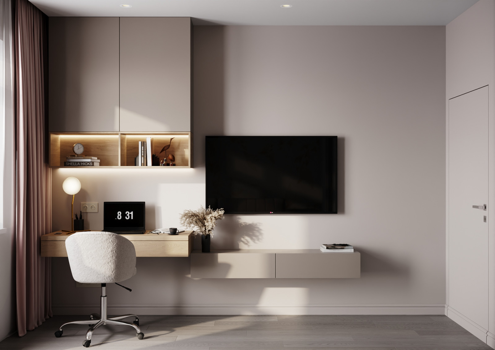 Нежный дизайн для молодой девушки