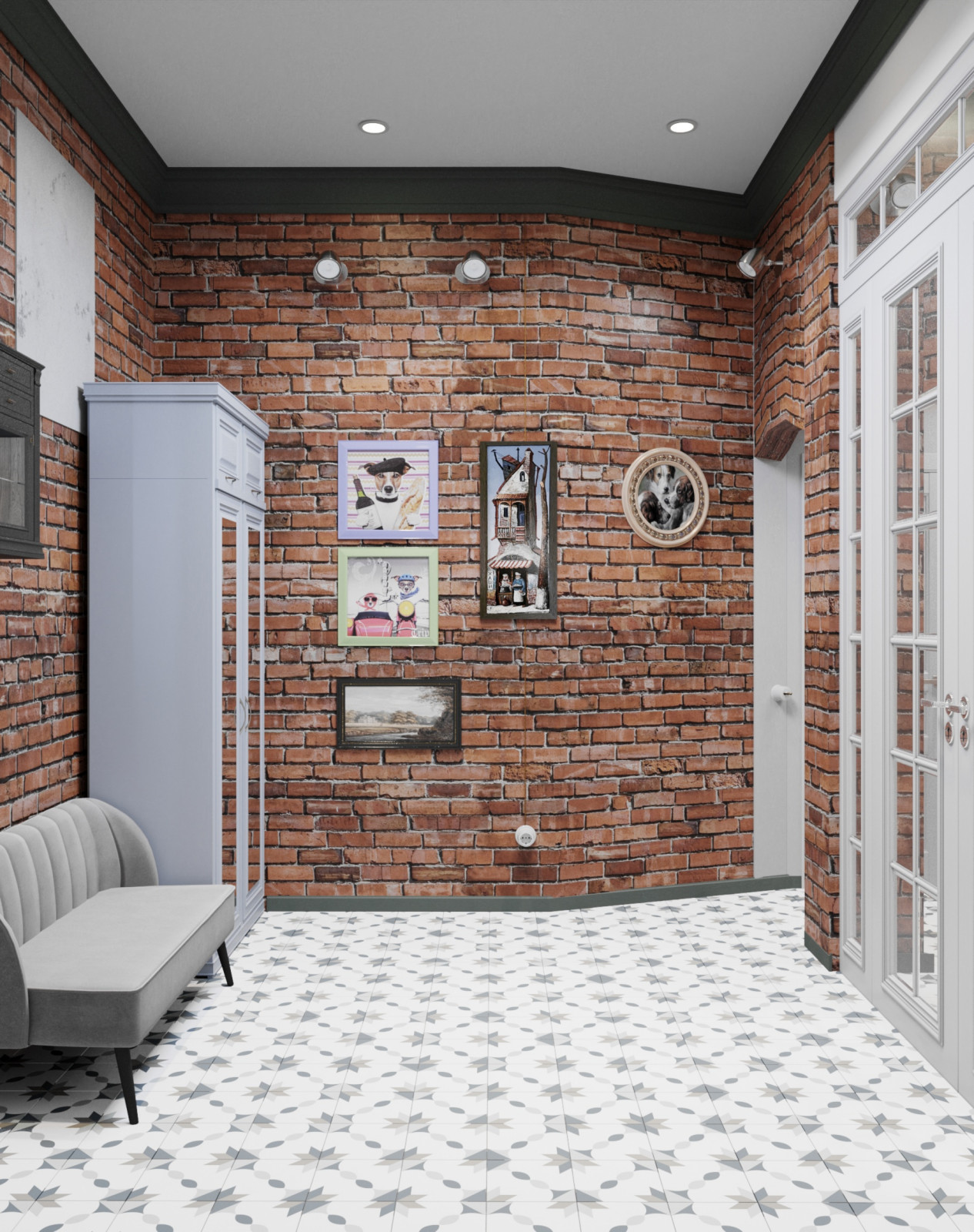 Интерьер в винтажном стиле для квартиры в доме дореволюционной застройки