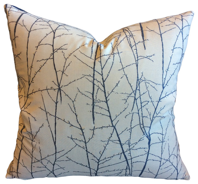 Steel Blue Branches With Blossoms Robert Allen Decorative 22