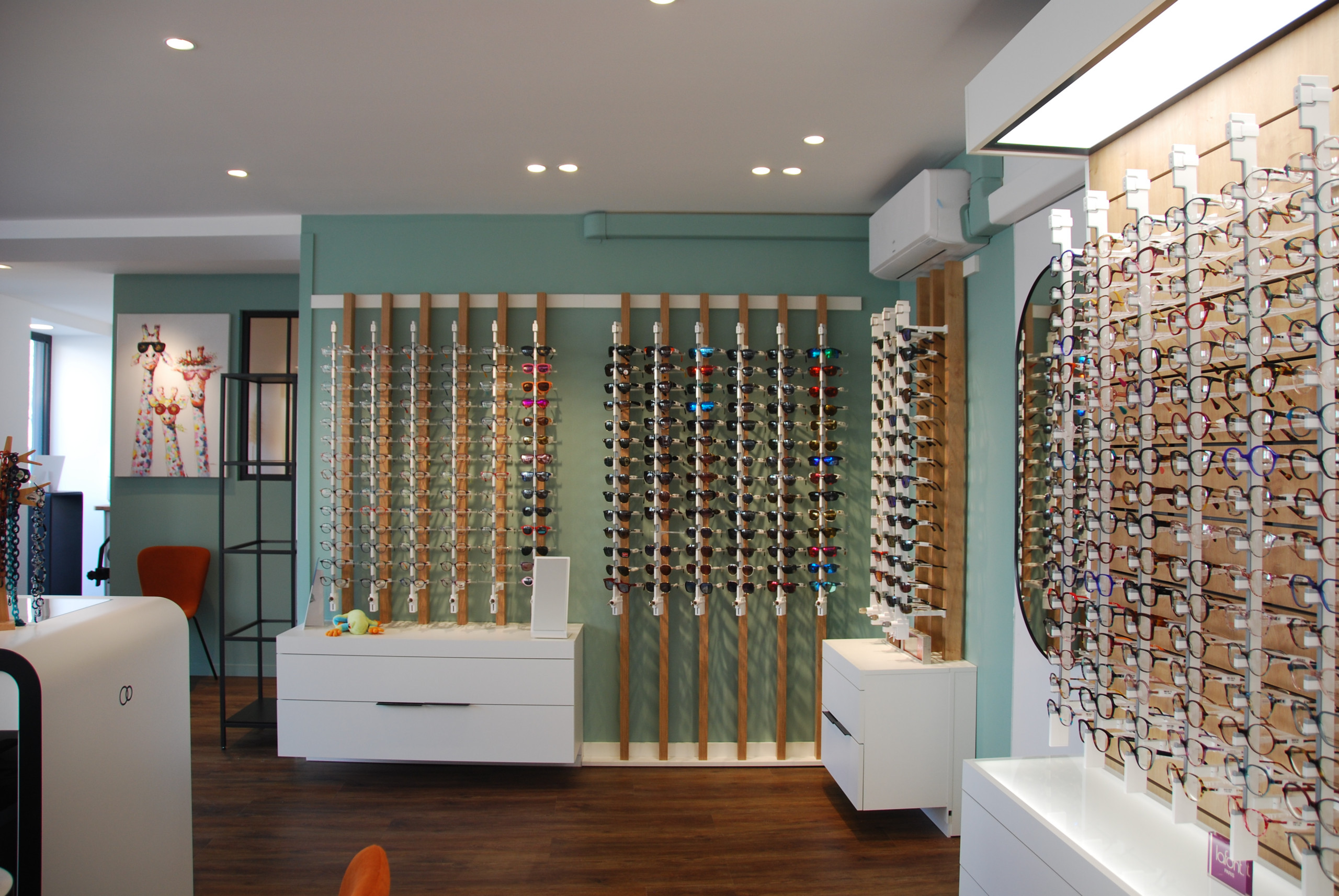 Rénovation complète d'une boutique d'optique