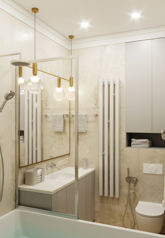 Дизайн санузла в ЖК Береговой