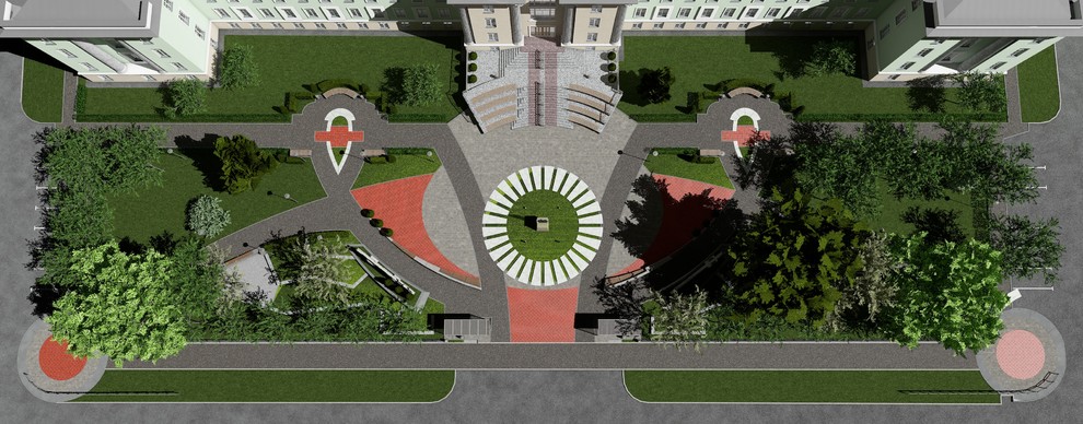 Эскизный проект благоустройства сквера у НТИ НИЯУ МИФИ Новоуральск.