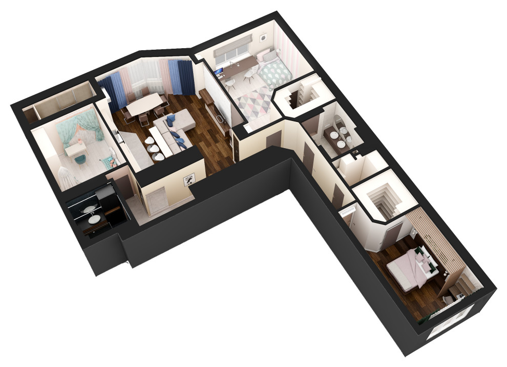 ЖК ДУБРОВКА 3К квартира 145 м2