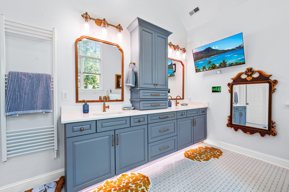 Blue Cary Bathroom