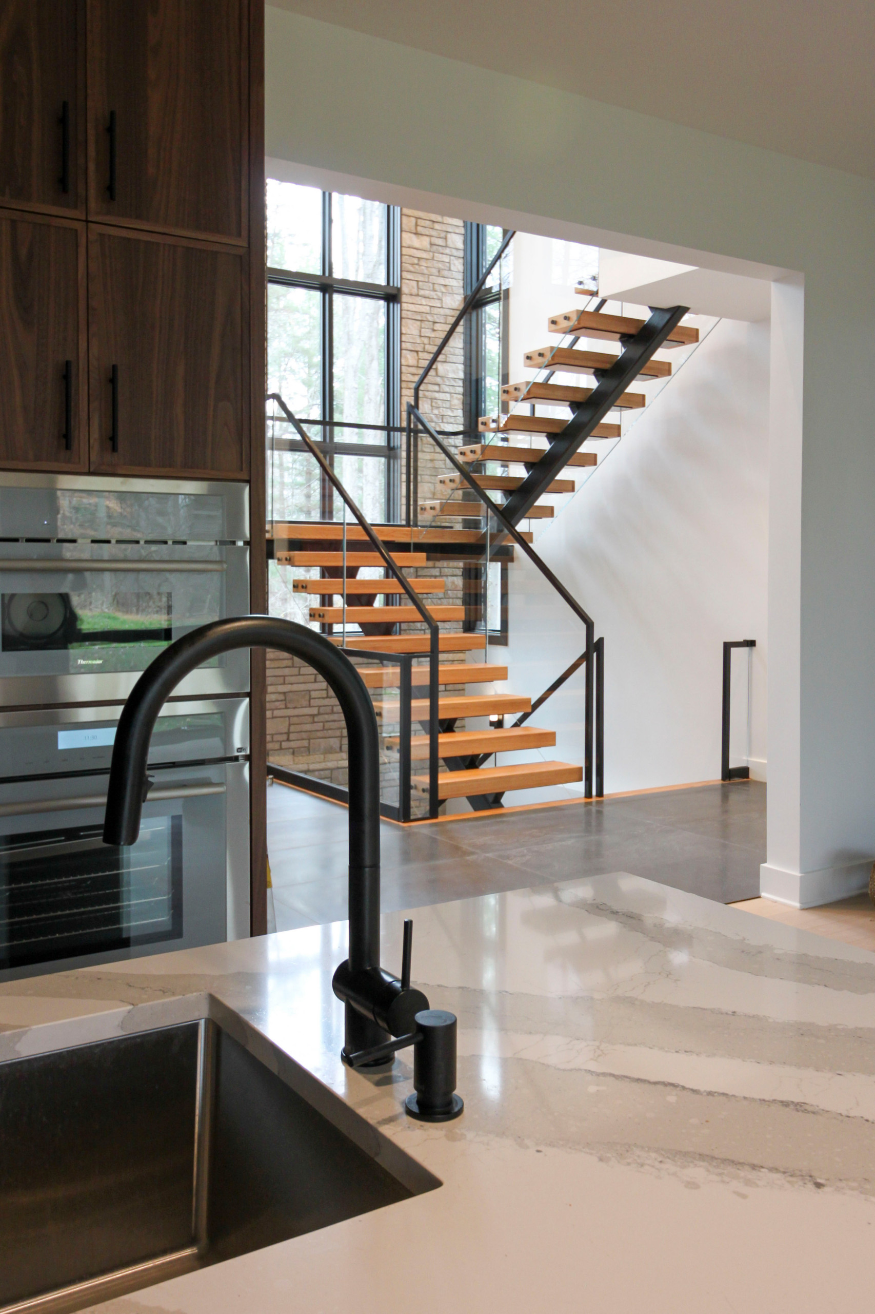 98_Sun Filled Modern Staircase Surrounded by Private Forest, Clifton VA 20124
