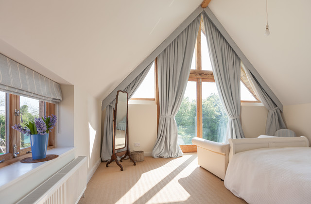 14 Tricky Shaped Windows And How To, How To Put Curtains On Angled Window
