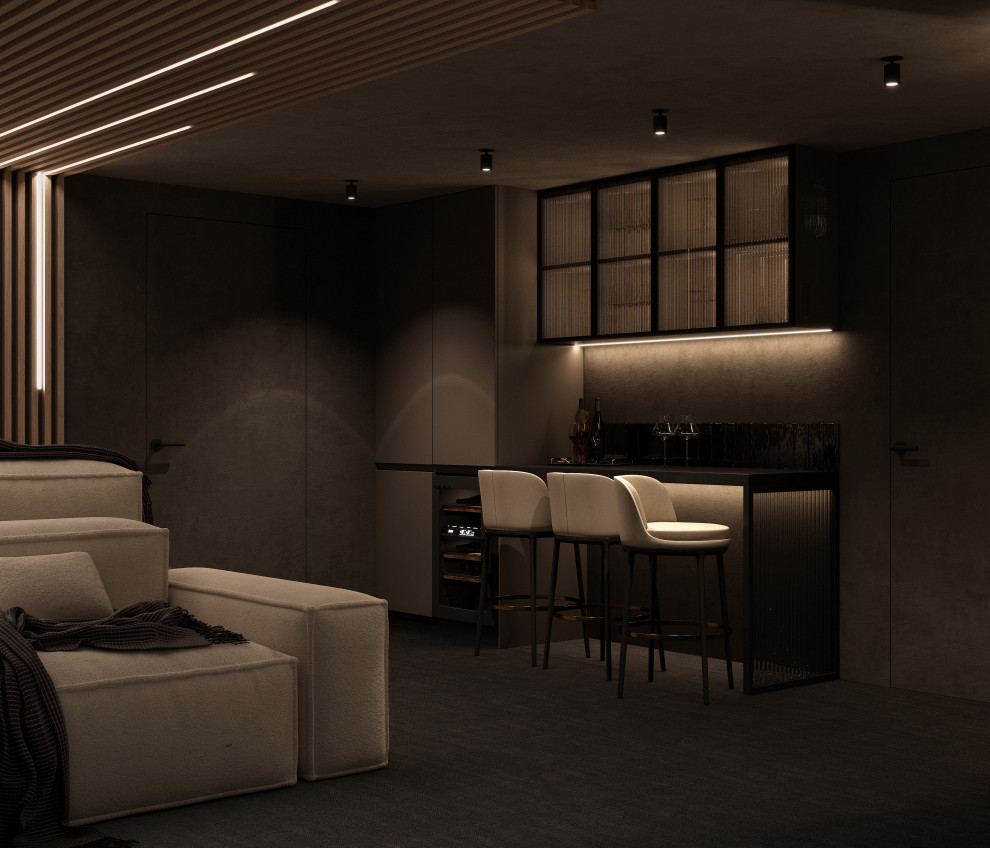 Цокольный этаж дома Тихая роскошь