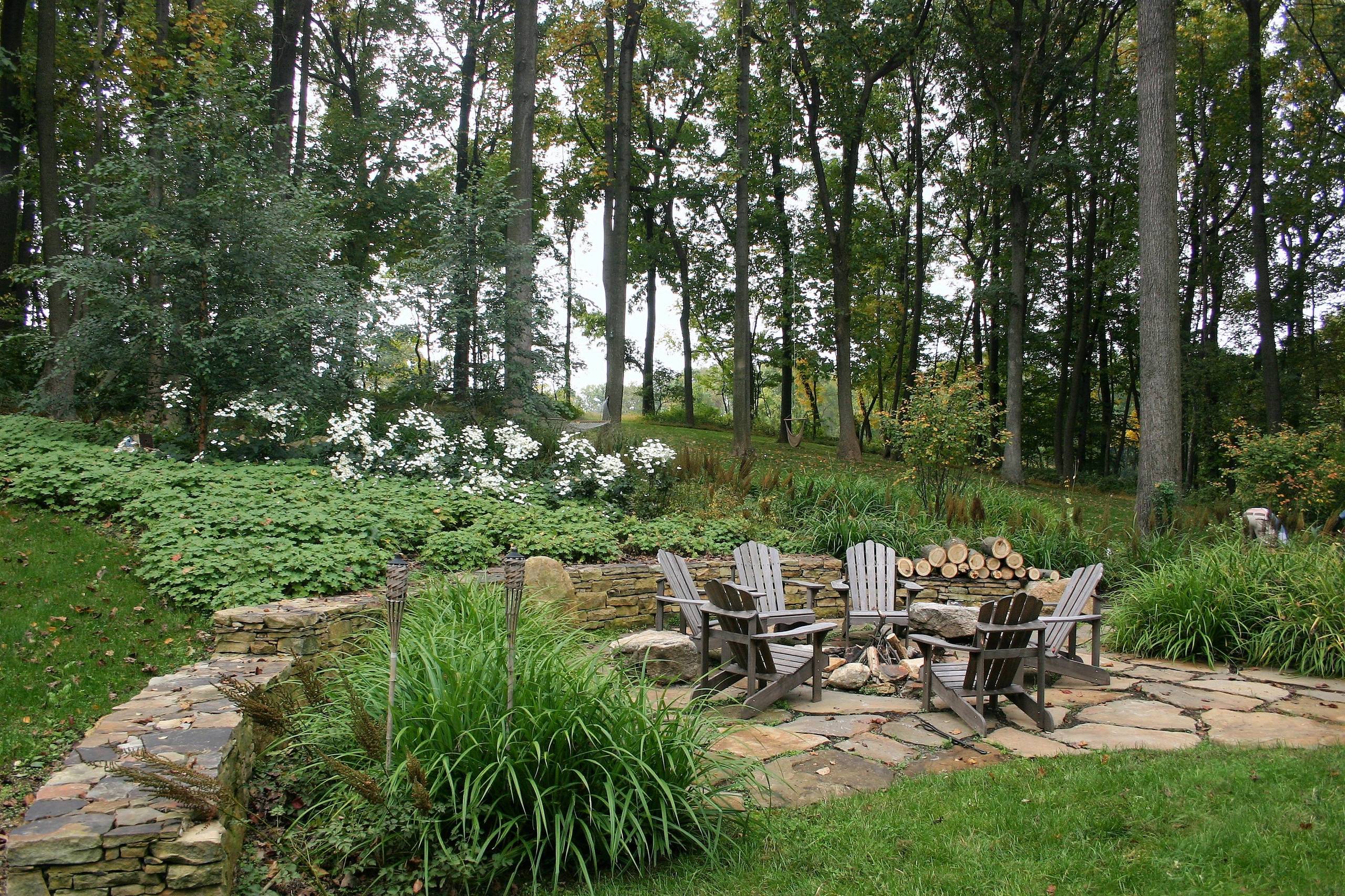 75 Beautiful Rustic Landscaping With A Fire Pit Pictures Ideas December 2020 Houzz