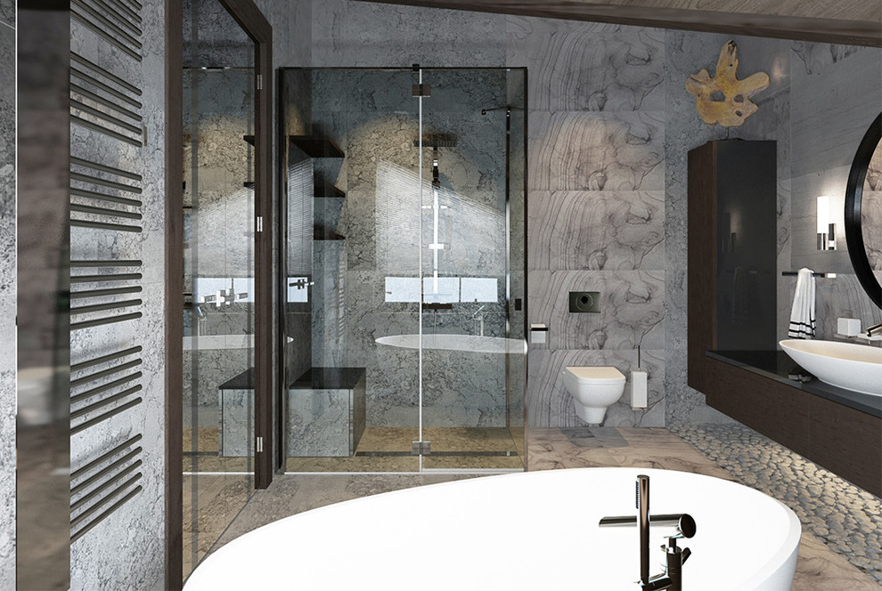 Элитный дом из клееного бруса проект "Мэрибель" от компании "ГрандСтрой"