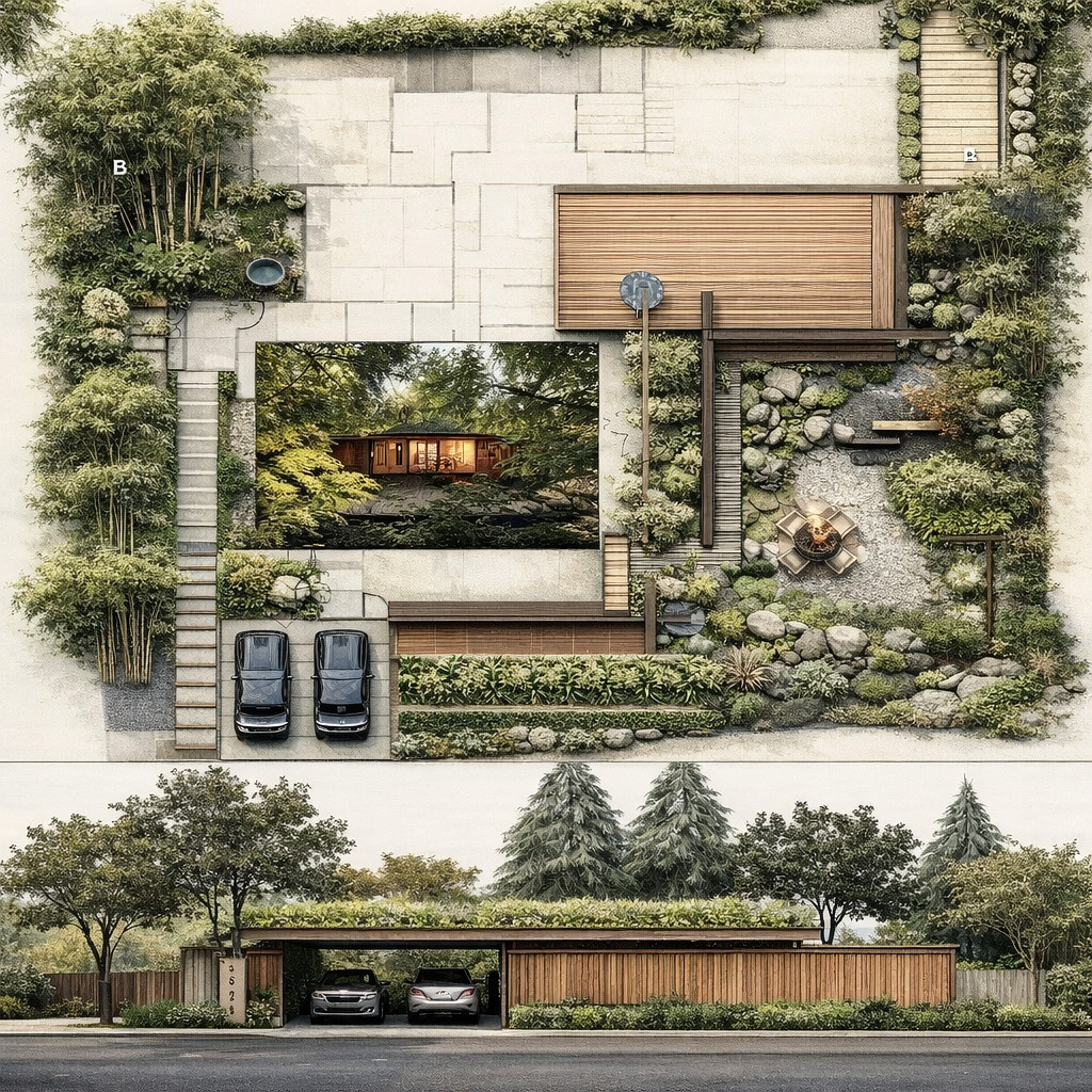 Arthur Erickson:   The Perry Residence   (a renewal guided by principles)