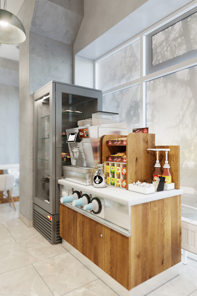 Яркое кафе быстрого питания