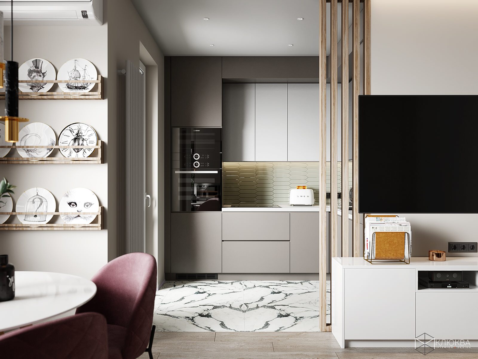 Проект квартиры 67,5 кв.м