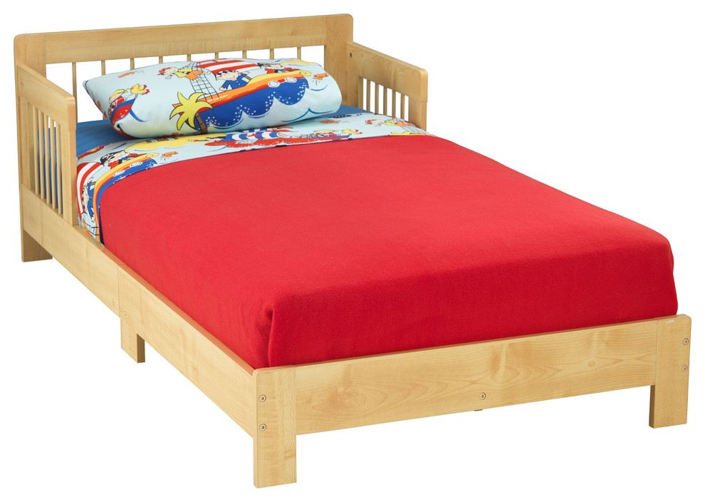 KidKraft Houston Toddler Bed, Natural Contemporary Toddler Beds