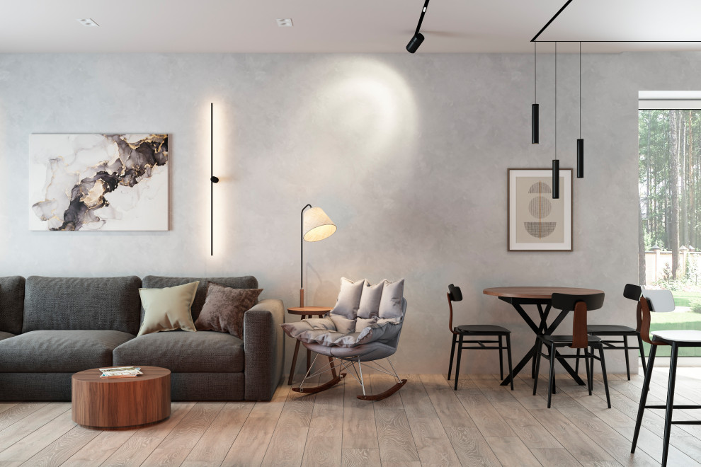 Кухня-гостиная в загородном доме