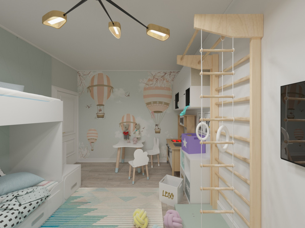 Детская комната для двух разнополых деток.