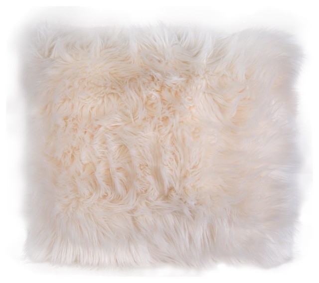 Nicole Miller Faux Fur Dec Pillow Nm801a 100 Contemporary