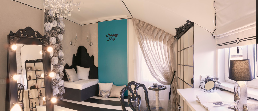 Комната для девушки "модный клуб" для ТВ программы "Фазенда"