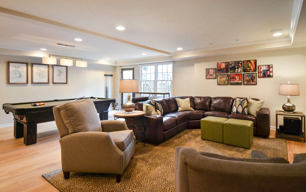 Basement Transformation Transitional Basement Atlanta by Karen