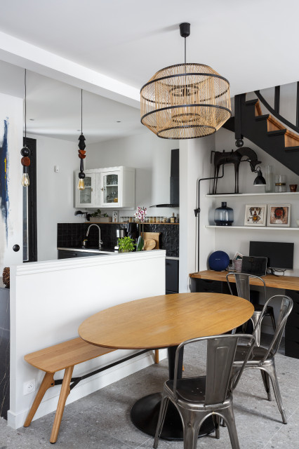 Pi&egrave;ce de vie eclectic-family-room