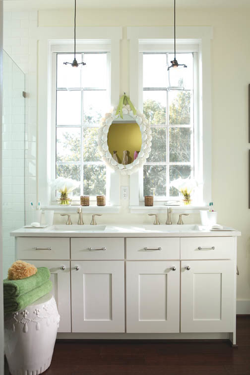 Inspiration for a transitional bathroom remodel in Atlanta