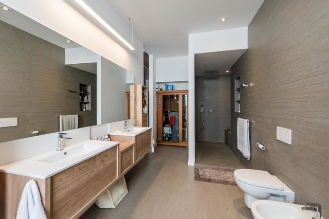 Reforma Loft Barcelona minimalistisch-badezimmer