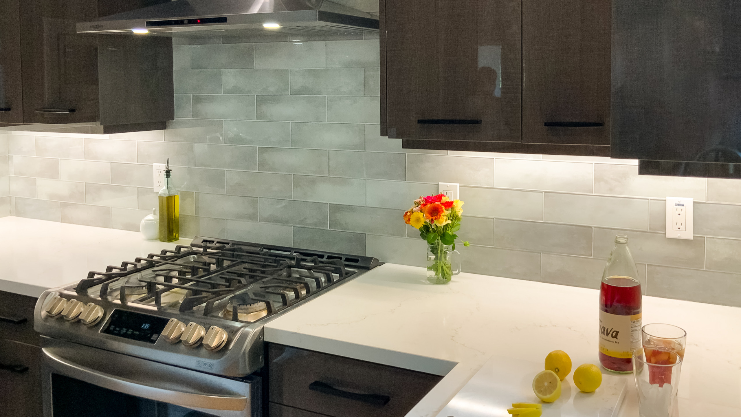 Contemporary High Gloss Kitchen Remodel