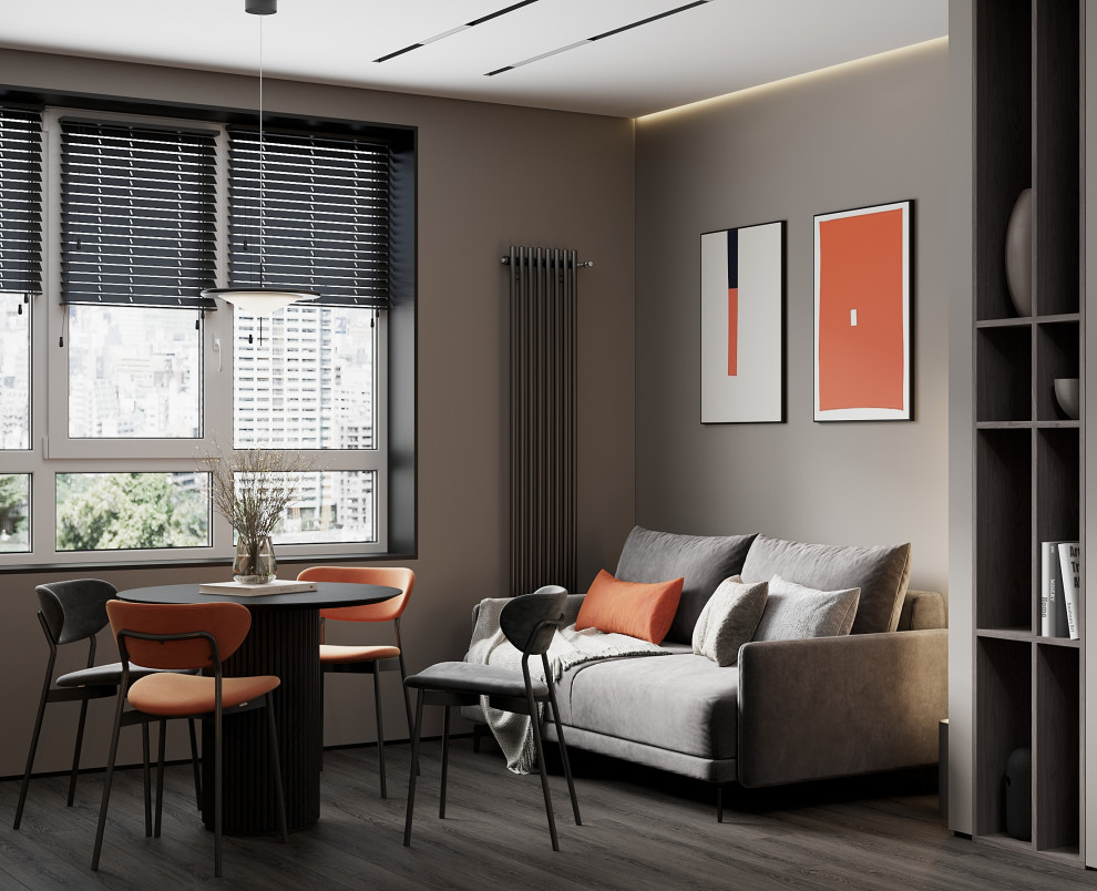 Дизайн-проект квартиры в современном стиле для молодой яркой пары