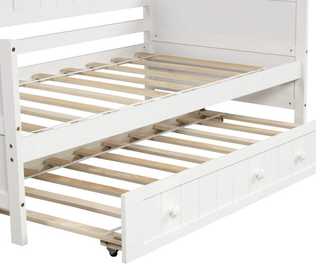 Twin Size Daybed with Trundle for Kids Teens and Adults - Transitional -  Bed Accessories - by Imtinanz, LLC | Houzz