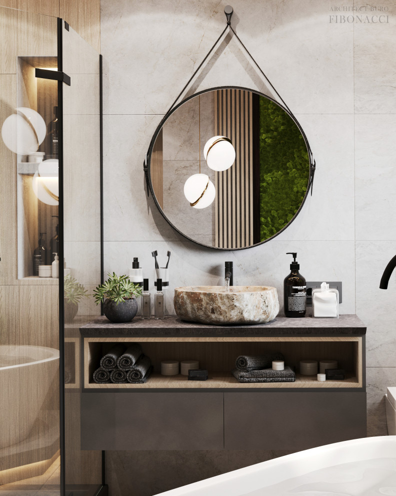 Проект ванной 9 м. кв