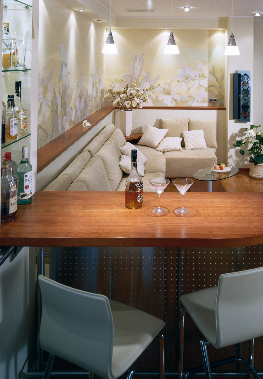 Атмосфера лёгкости. 3-х комнатная квартира 137 м2. Гостиная