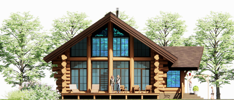 Жилой дом 122 кв.м из бревна