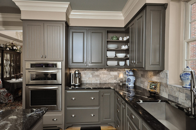 Kitchen Gray On Gray Traditional Kitchen Other By