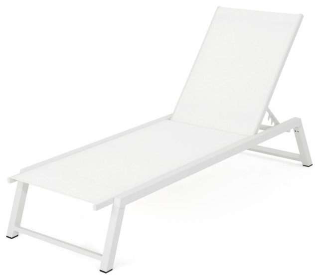 Gdf Studio Mesa Outdoor Chaise Lounge With Aluminum Frame Contemporary Lounges By Gdfstudio - Black Mesh Outdoor Chaise Lounge Gdf Studio Mesa Outdoor Chaise Lounge With Aluminum Frame Contemporary Lounges By Gdfstudio - Black Mesh Outdoor Chaise Lounge