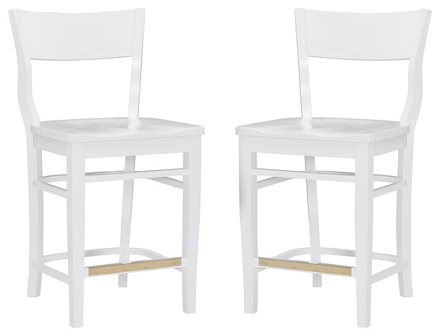 Set Of 2 Counter Stool Beechwood Seat, Counter Stools For 300 Lbs