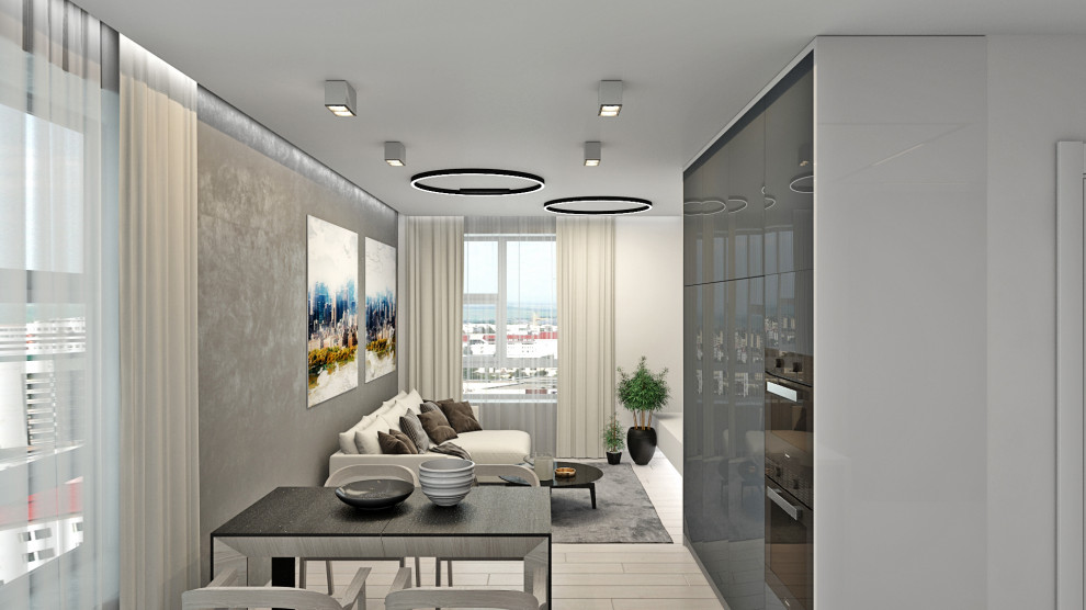 Прект современной гостиной