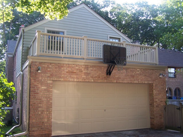 Above Garage Deck Traditional Exterior Milwaukee 