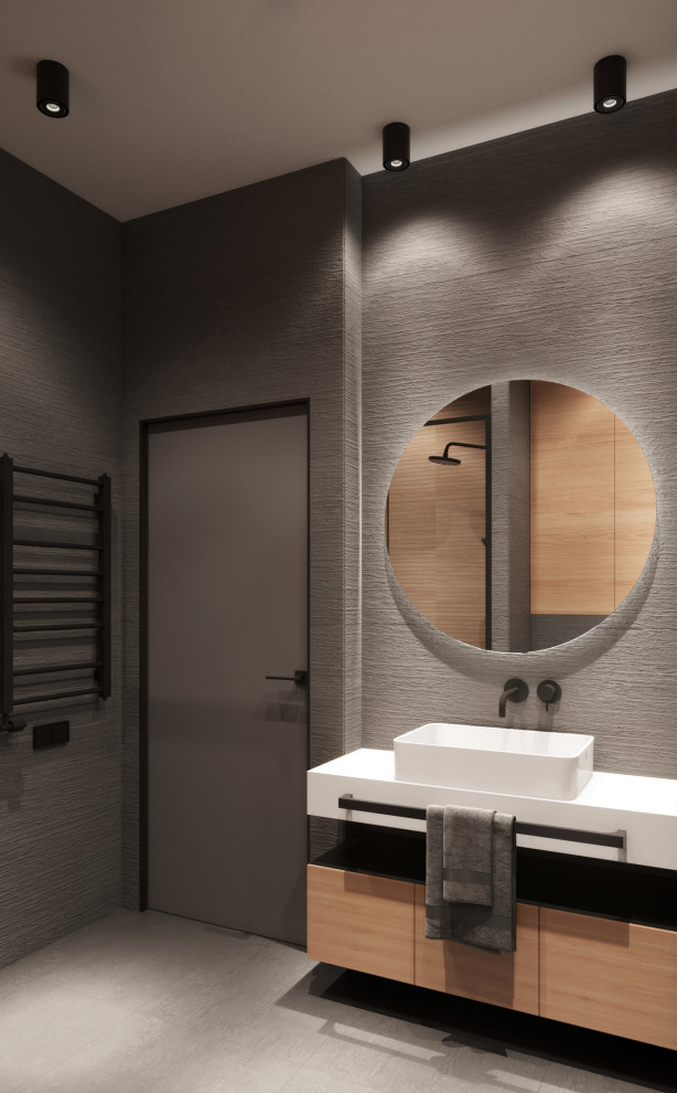 Квартира современном стиле с элементами лофта и легким оттенком минимализма