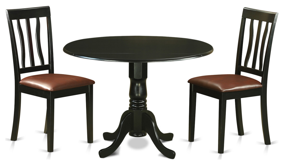 3 Pc Dining Room Set For 2Dining Table And 2 Dining Chairs