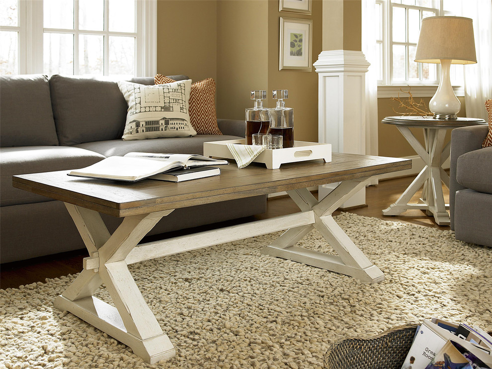 Inspiration for a coastal living room remodel in Tampa