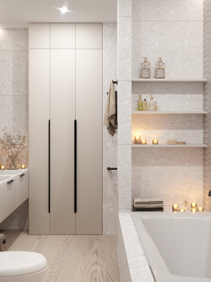 Минималистичная квартира в светлых тонах в ЖК Кристалл