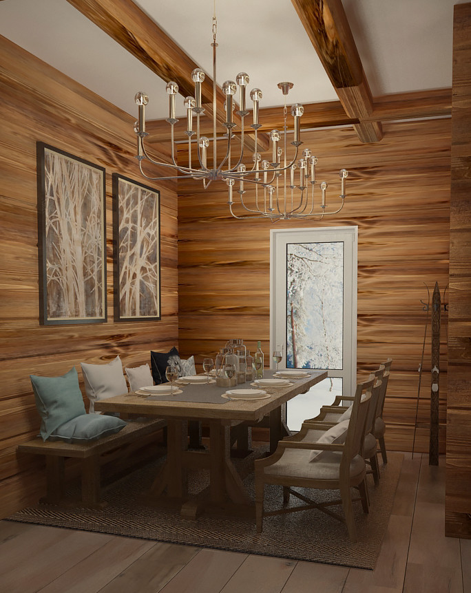 Деревянный дом в стиле "Шале" в д.Завидово Тверской области