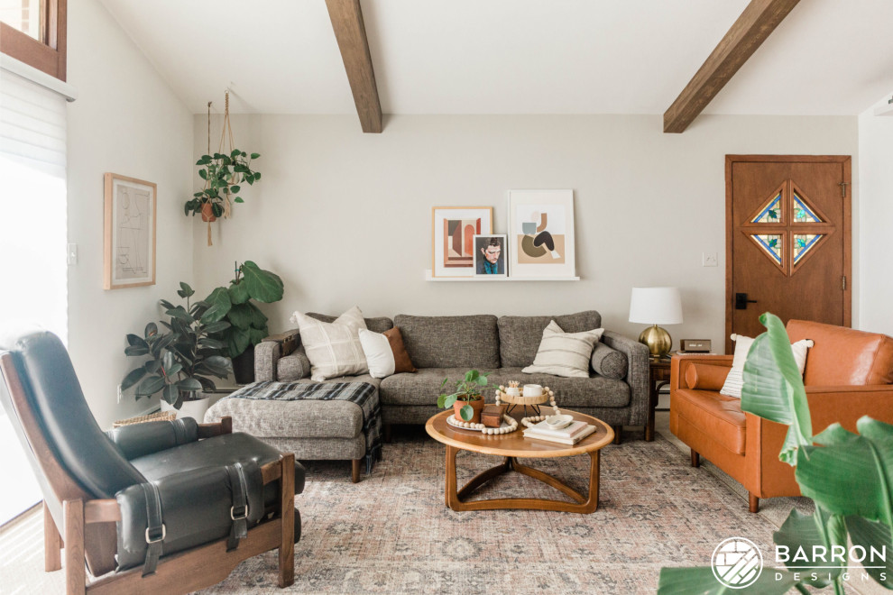 Living Rooms with Faux Wood Beams - Rustic - Living Room - Charlotte ...