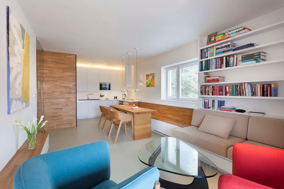 Проект реконструкции 3-х км. квартиры (Брно, Чехия) Дизайн: Ing.arch. Radek