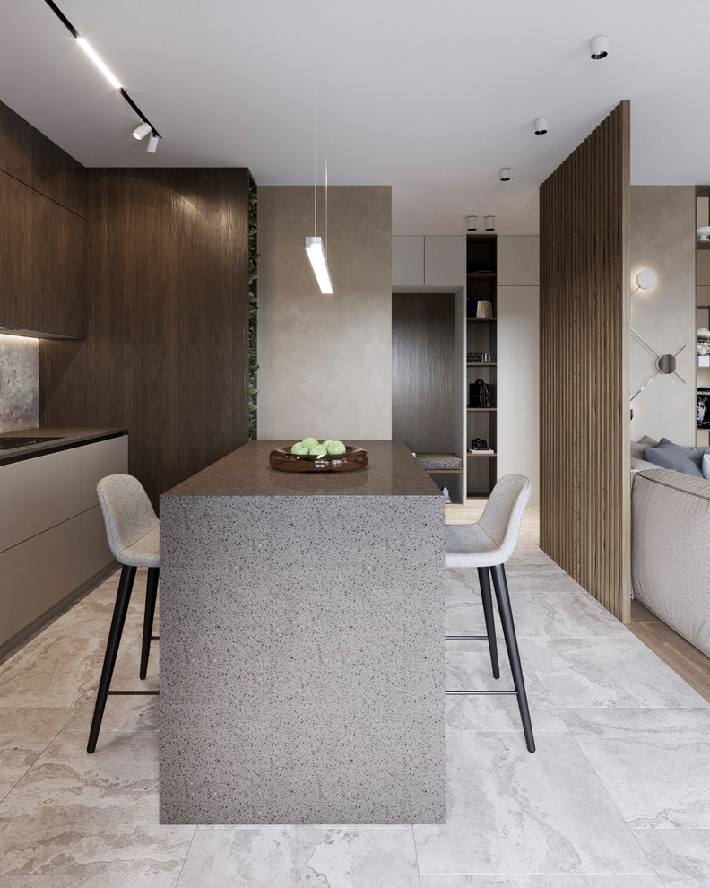 Кухня-гостиная в ЖК Солнечный круг